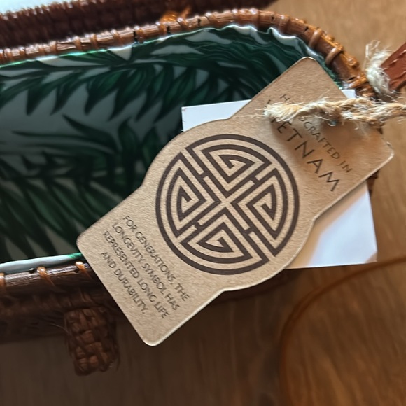 Basket Crossbody Purse Genuine Leather Strap - Picture 3 of 6